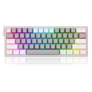 کیبورد گیمینگ مدل REDRAGON FIZZ RGB K617-RGW